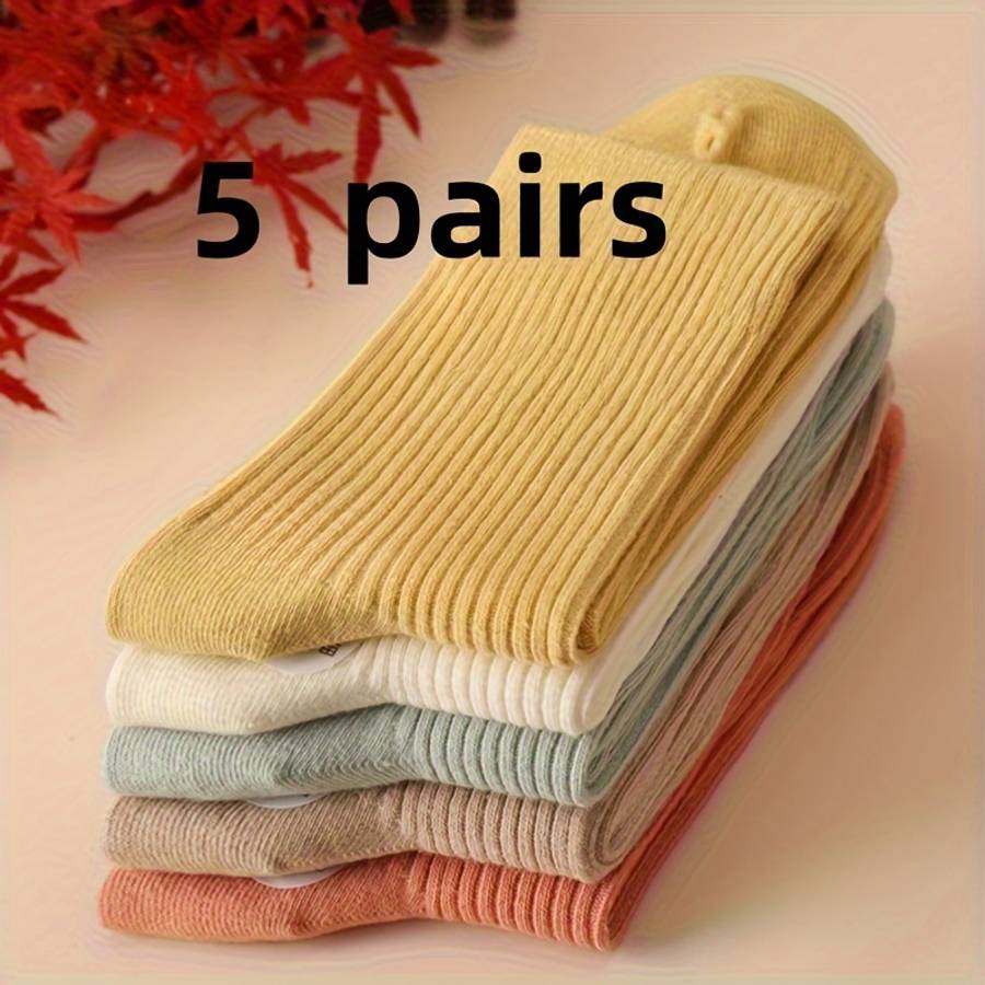 Women S Socks Color 5 Pairs B Combination Size Onesize