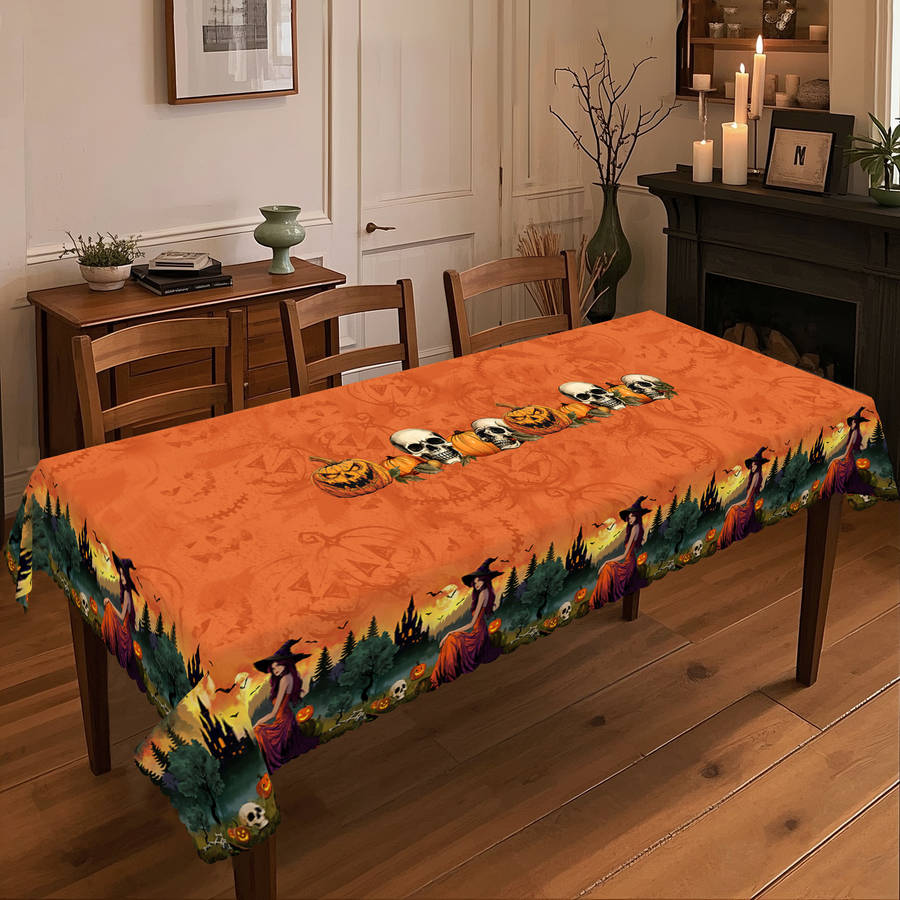 Halloween tablecloth decoration size Rectangle 5570in 140180cm