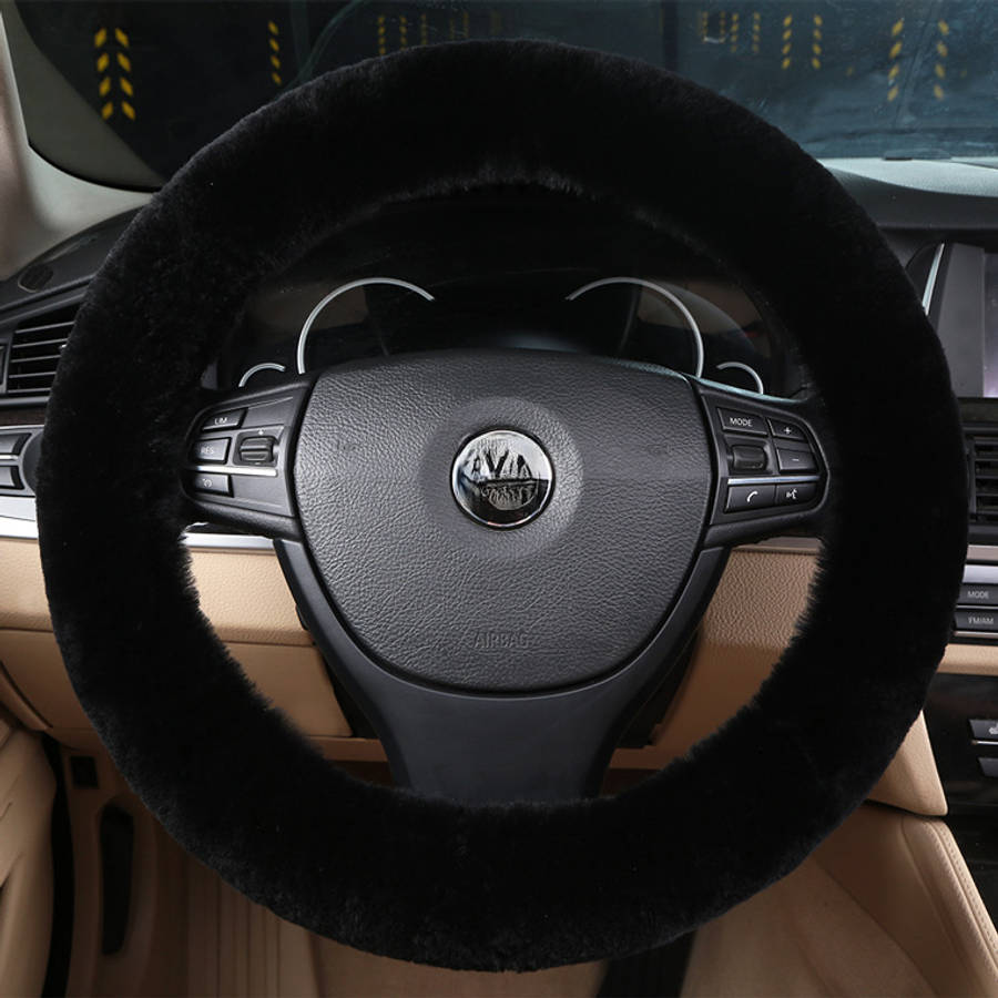 Car Steering Wheel Cover Gray