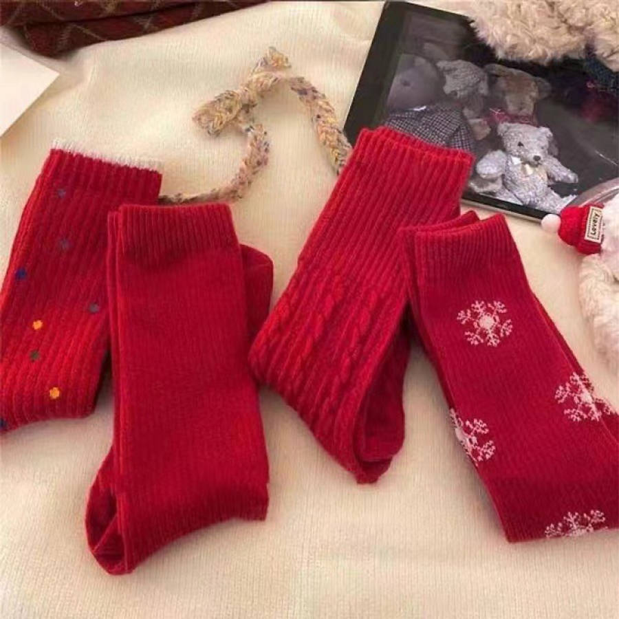 Women S Socks Color 4 Pairs Mix And Match Size Onesize