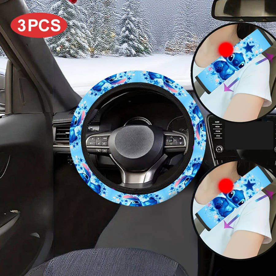 Car Steering Wheel Cover 3Pcs