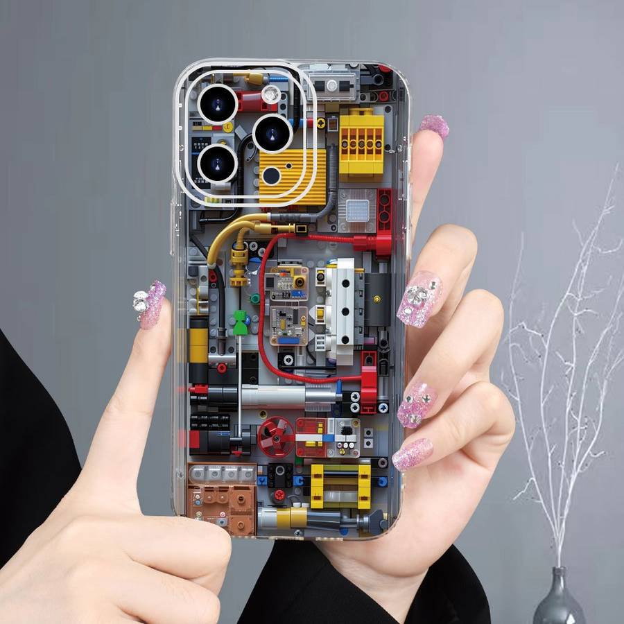 1Pc Mixed Color For iPhone 15 Phone Case Phone Cover
