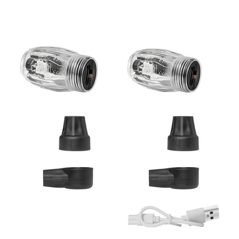 4pcs Vibrant LED Tire Valve Lights USB Rechargeable Multi-Color Flashing Wheel Cap