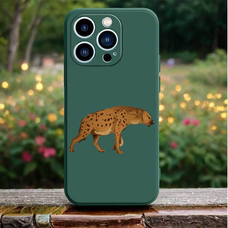 1Pc Black For iPhone 7 8 SE2 SE3 African Wild Dog Phone Case