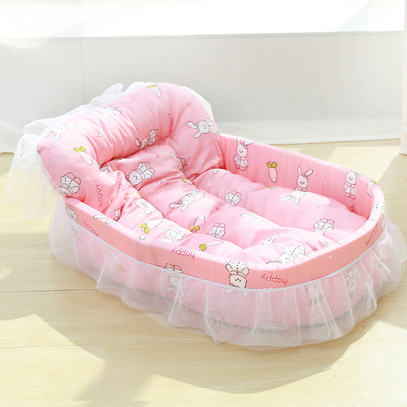 Pet Supplies Color Lace Princess Boat Nest  Pink Bunny Size One Size 57 X 40 X 13Cm