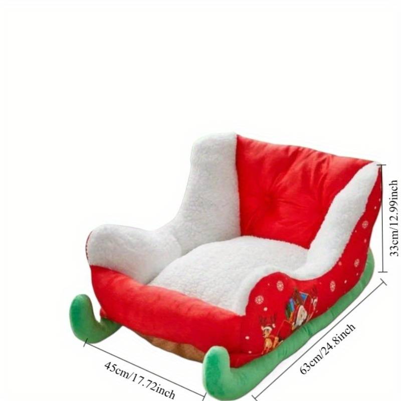 Pet supplies color Red and White Sled