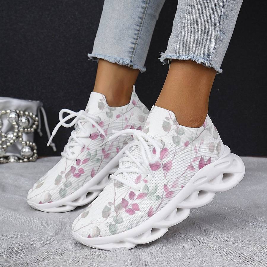 Women S Sneakers Color Pink White Sizeuk 8