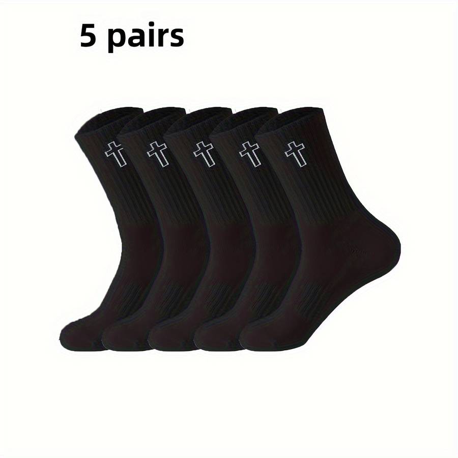 5 Pairs Of Mixed One Size High Elastic Socks