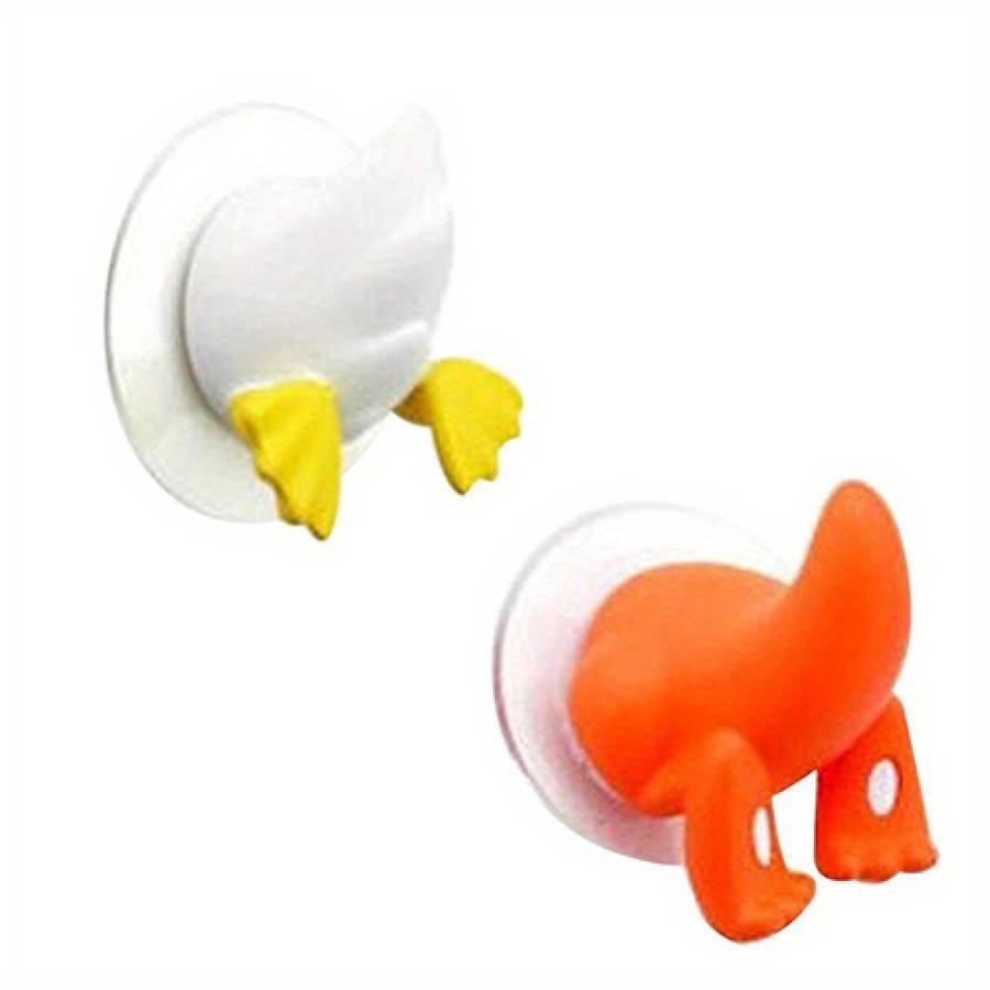 Durable Adorable Cartoon Animal Tail Suction Hook For Hangin color White