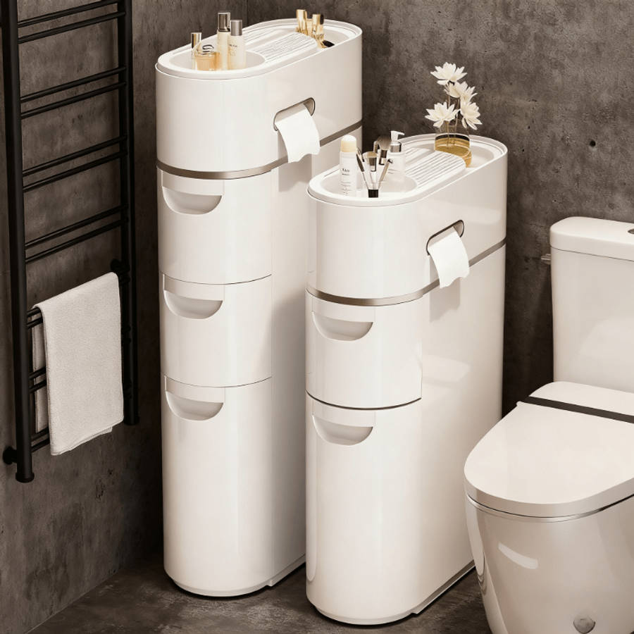 Bathroom Storage Rack Color Bathroom Storage Cabinet White 4 Layersc342