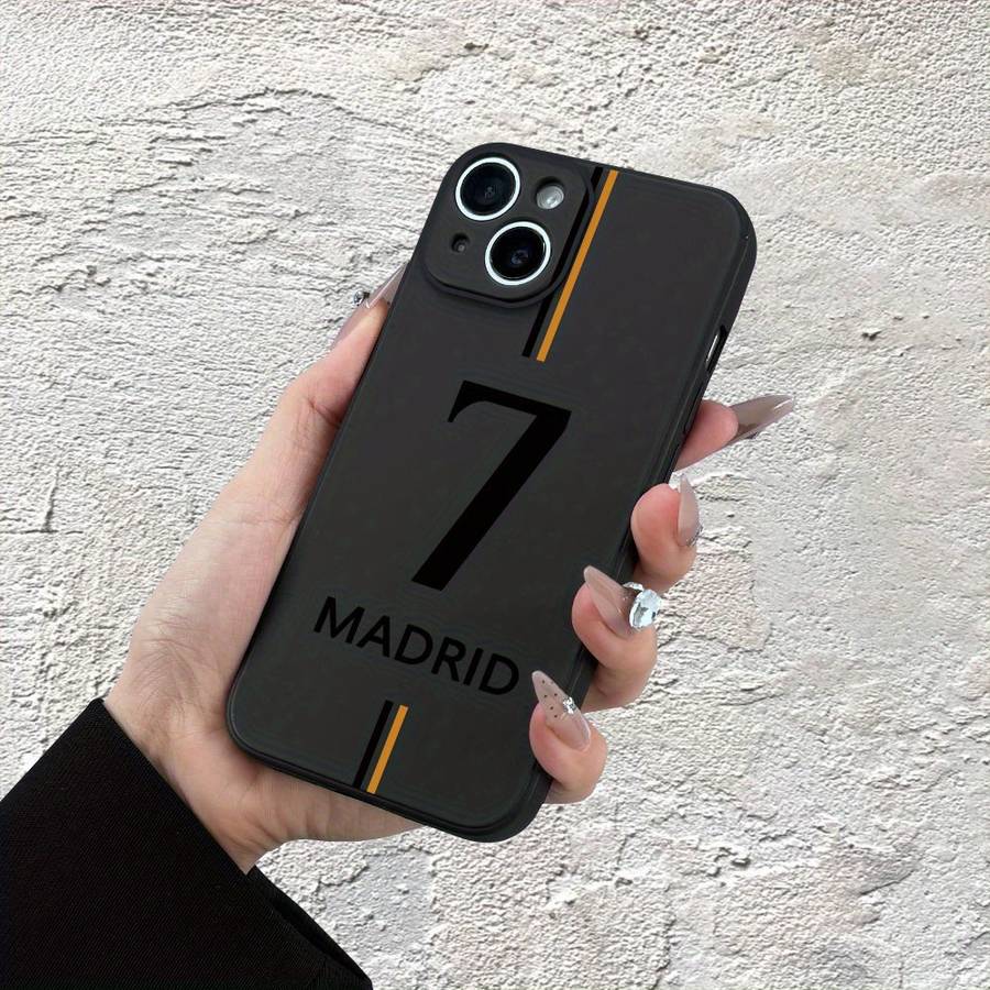 1Pc Mixed Color For iPhone 12 Mini Football No 7 Pattern Phone Case