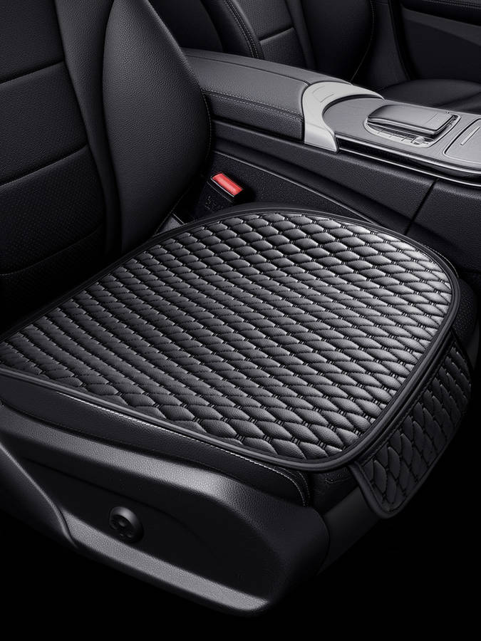 Car Seat Cushion 1 Piece Black And White