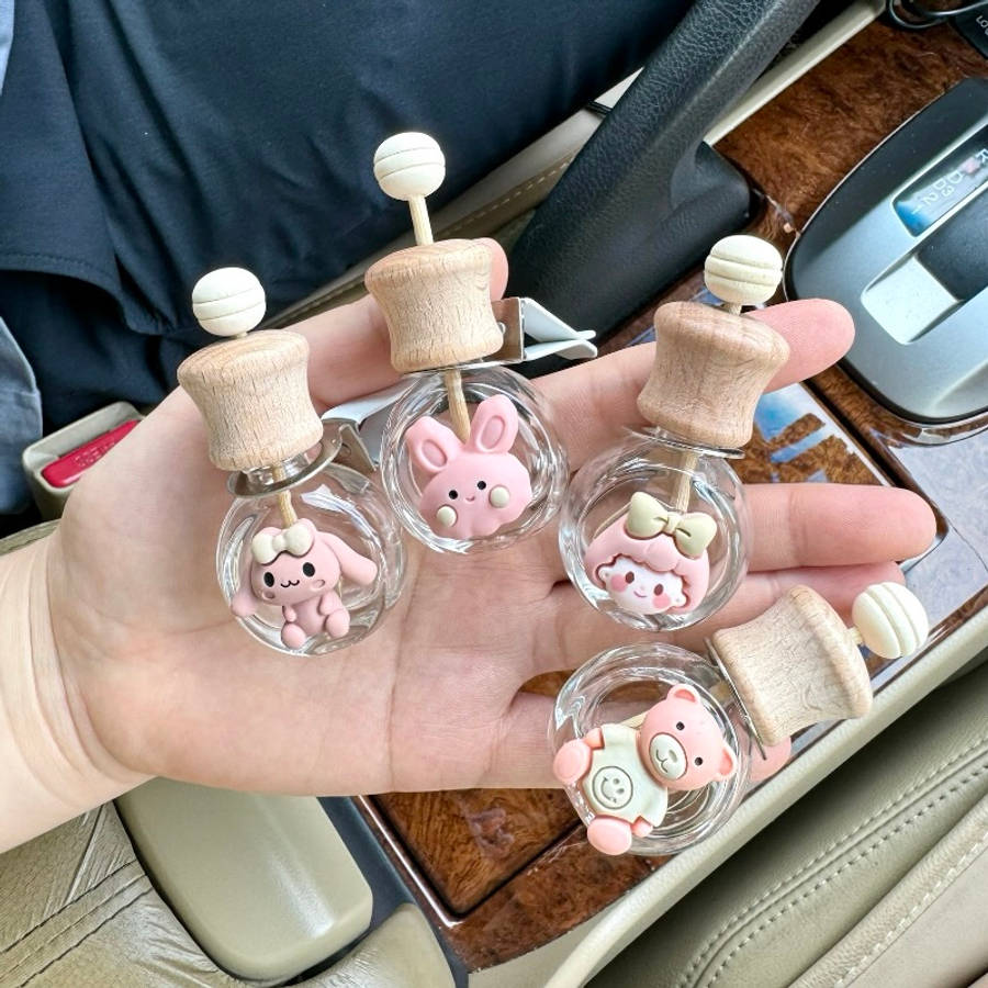 Car  Fragrance  Refill  Bottle Color Crimson Quantity 4Pcs