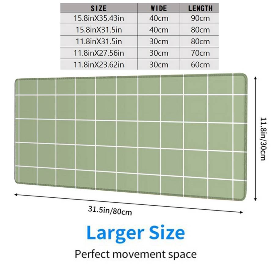 Mouse Pad Size 11.8X23.62In   Quantity 1Pc