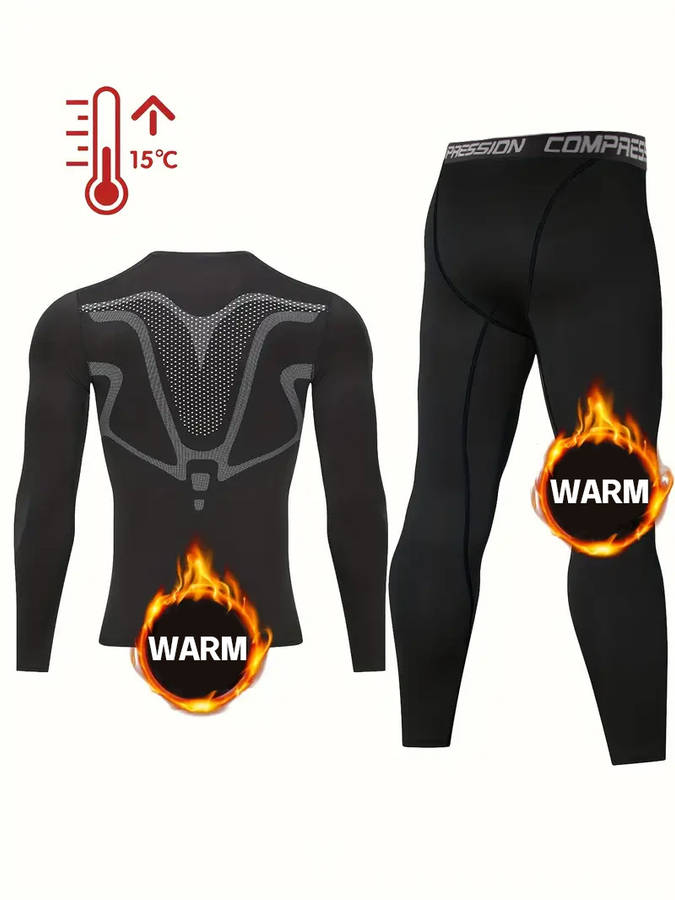 Thermal Underwear Color Black Sizexxl