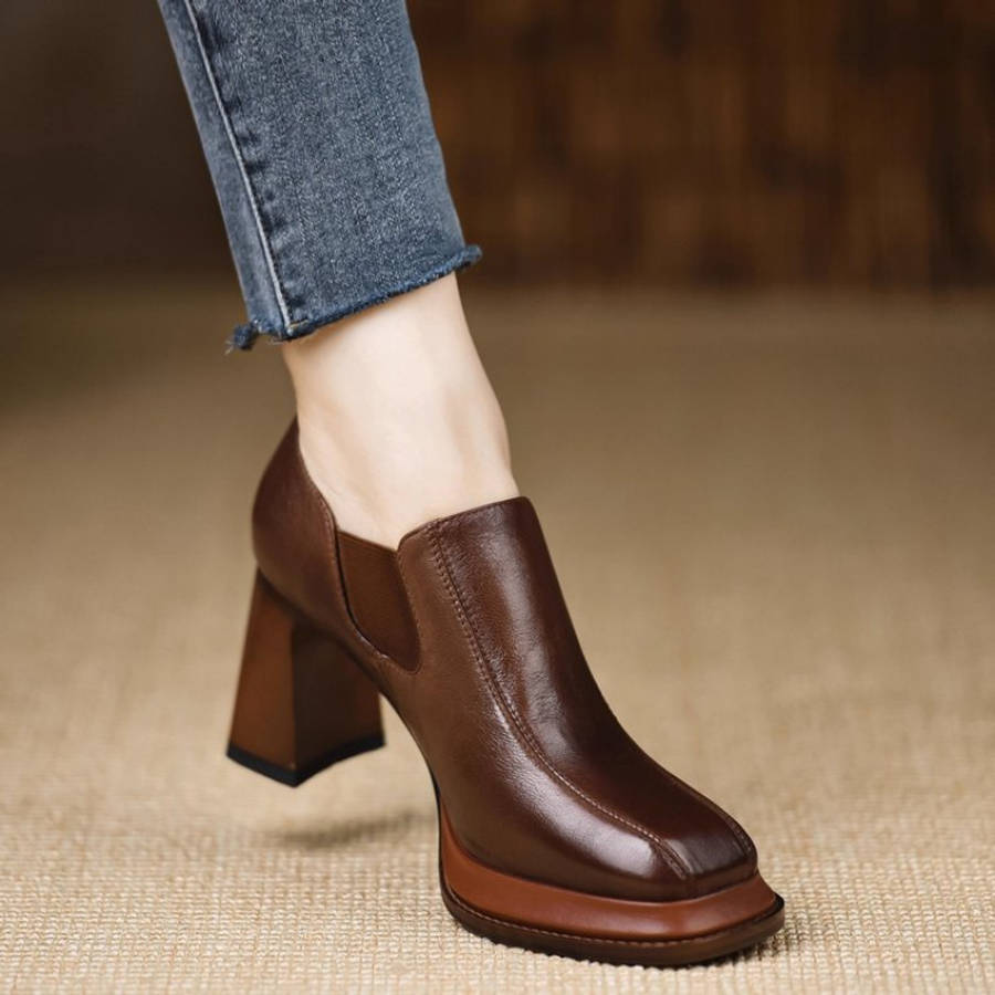 Women S High Heels Color Brown Sizeuk 5