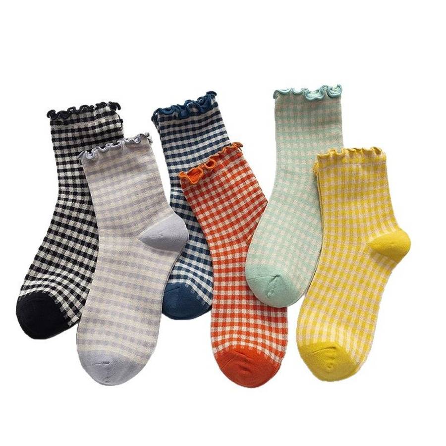 Women S Socks Color Mixed Color 6 Pairs Size Onesize
