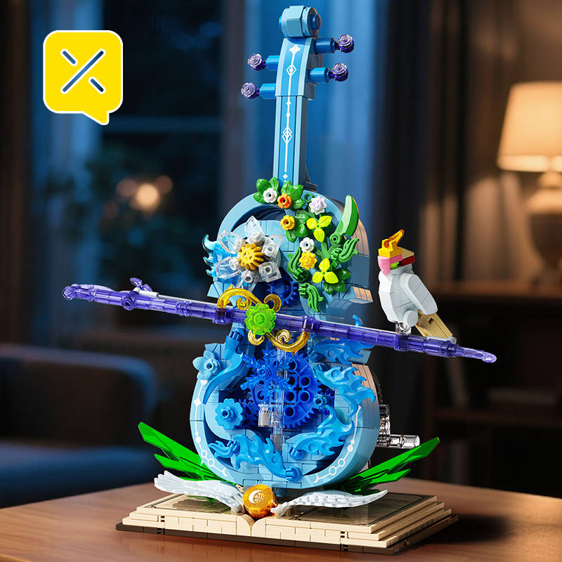 3D Puzzle Musical Instrument Model Color Blue