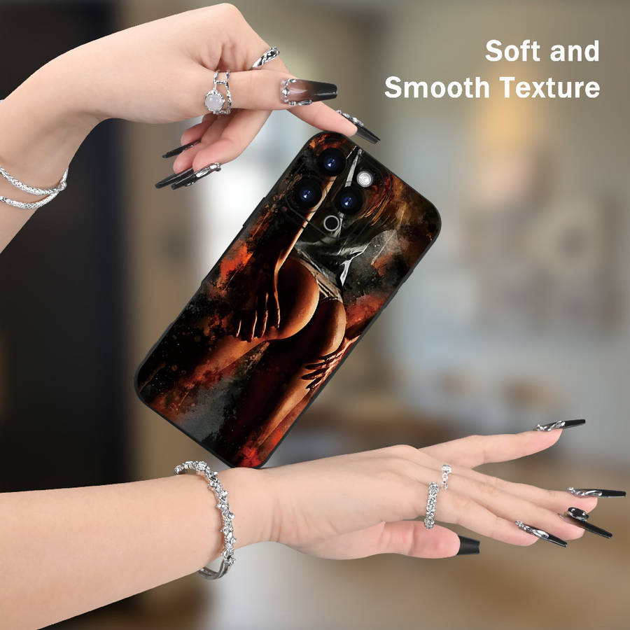 1Pc Black For iPhone 11 Sexy Butt Pattern Phone Case