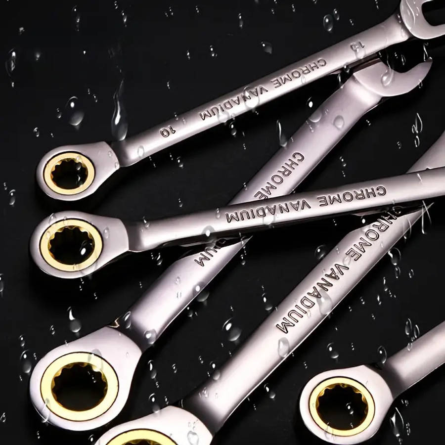 5-Piece Dual-Purpose Ratchet Wrench Set