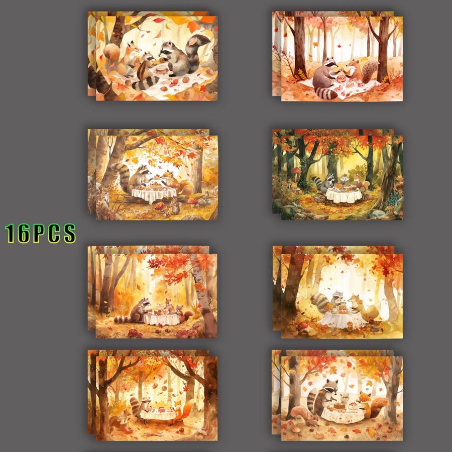 Greeting Cards Quantity 16Pcs