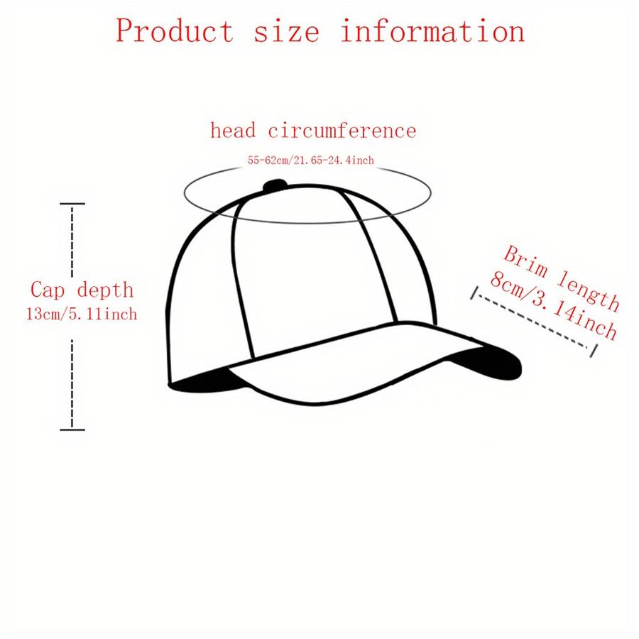 1pc New Summer Baseball Cap for Men with a Flat Brim Designed for Larger Head Sizes Featuring a D