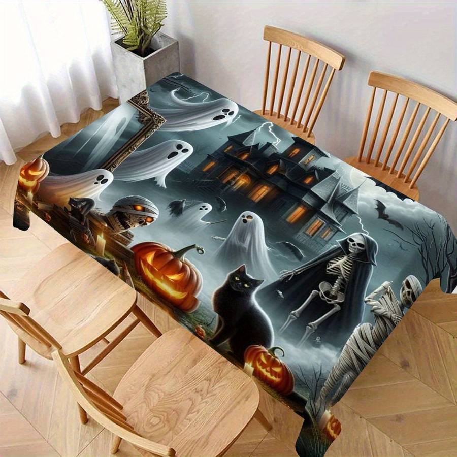 Halloween tablecloth decoration size Tablecloth 140cmx180cm