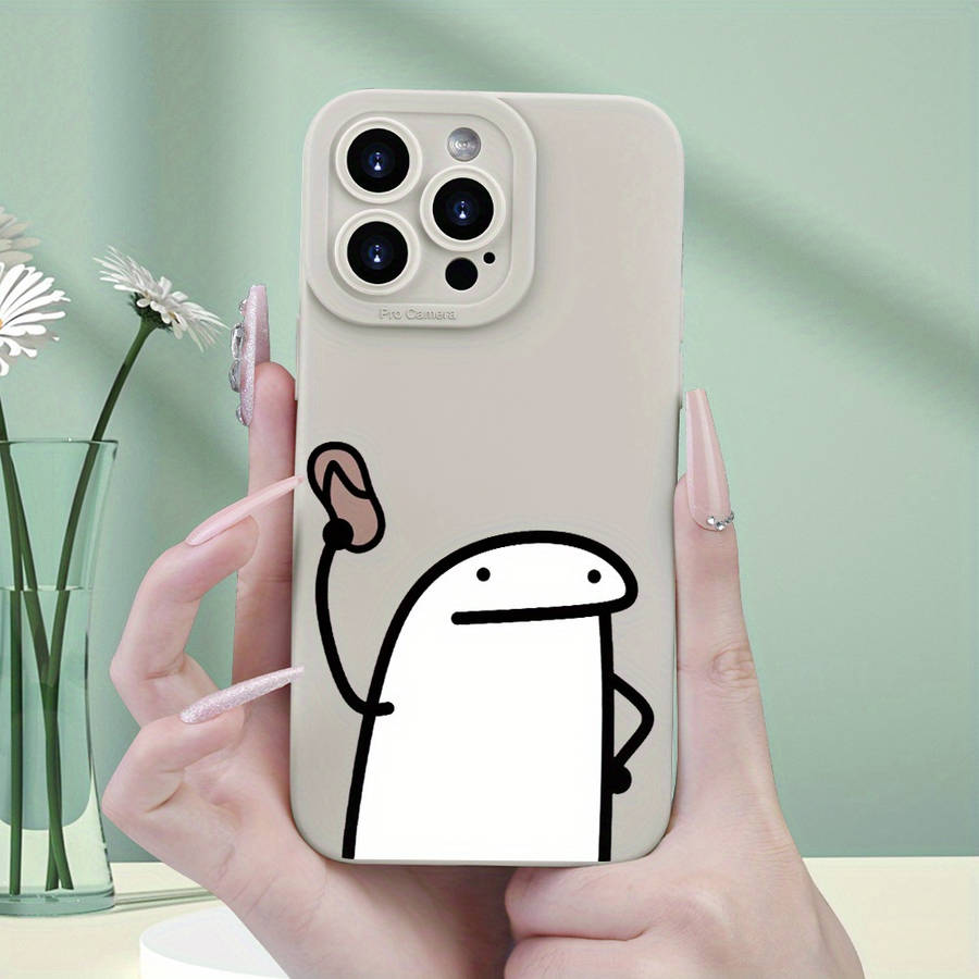 1Pc White For iPhone 16 Phone Case Phone Cover