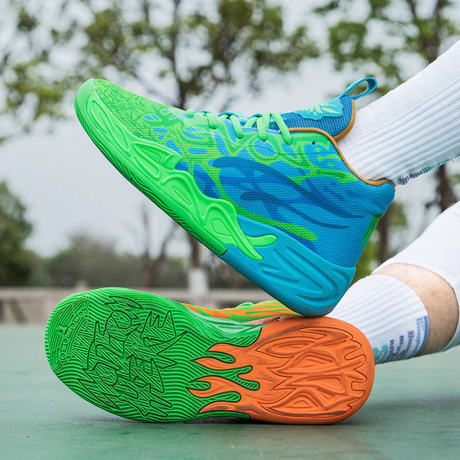 Basketball Shoes Color Mandarin Duckorange  Orchid Sizeuk 5