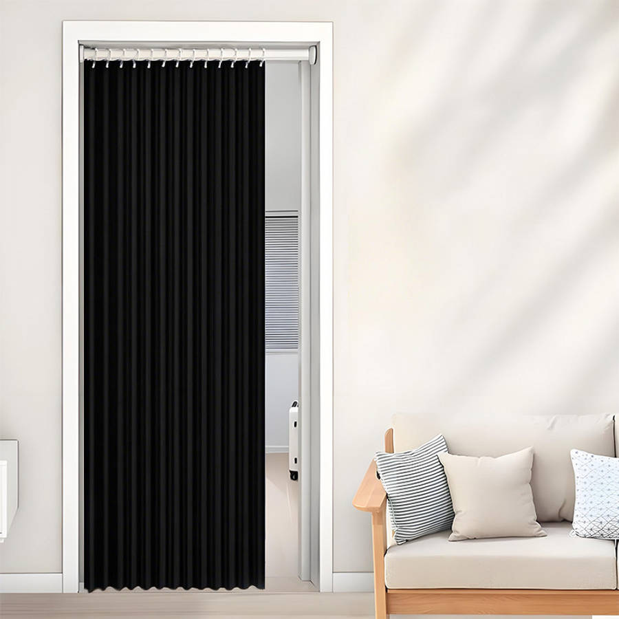 Door Curtain Color Gray Size100X180Cm