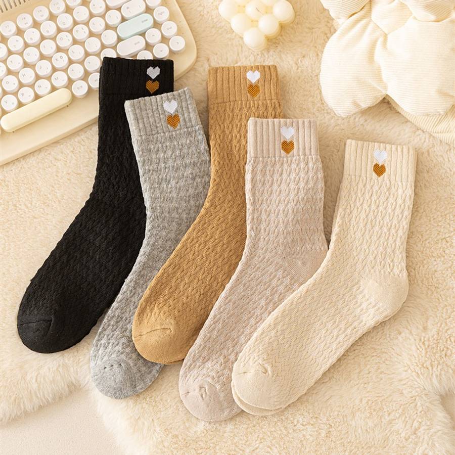 Women S Socks Color Mixed Color 5 Pairs Size Onesize