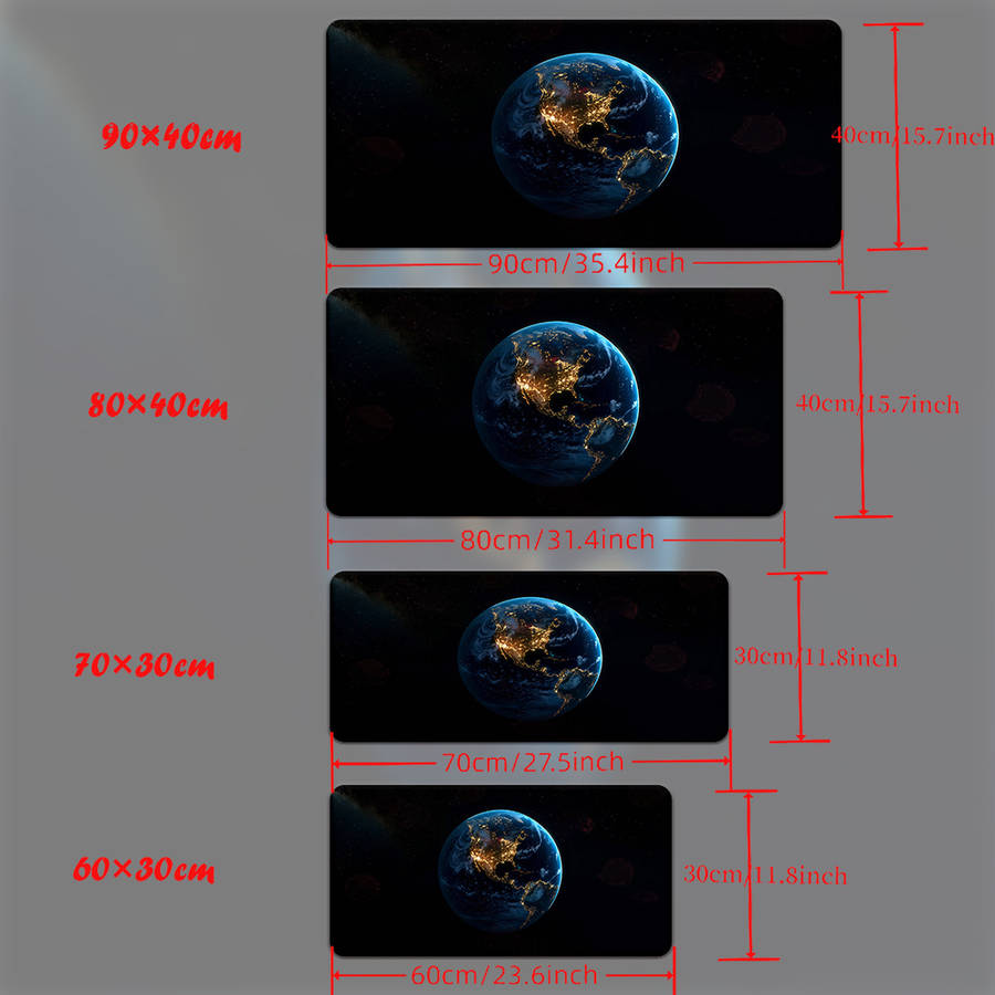 Mouse Pad Size 59.94X29.97Cm