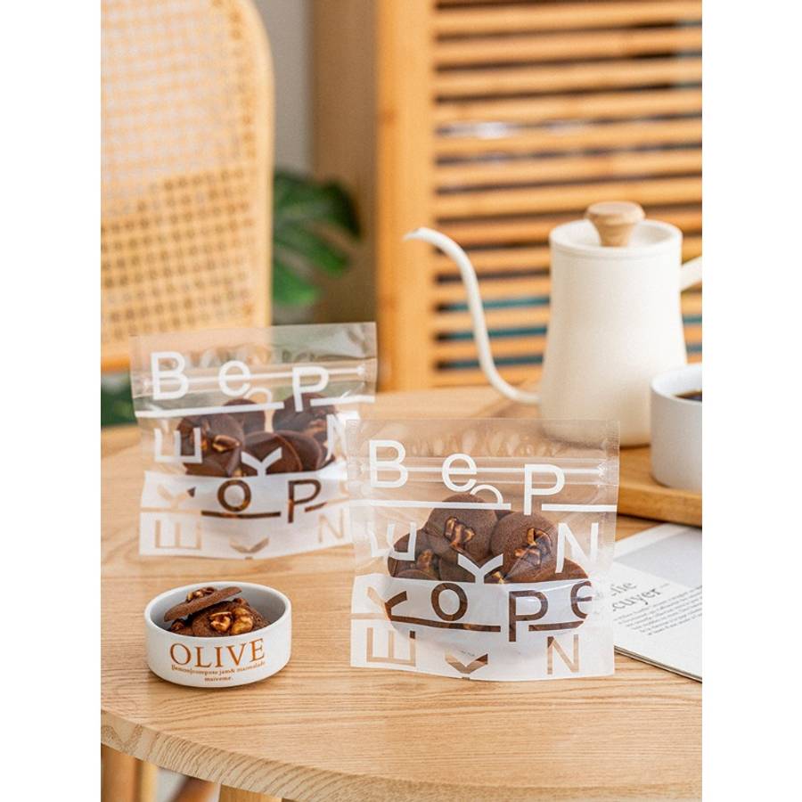Food Storage Bags Color Letter 1 13.5 * 13.5  Bottom 5Cm
