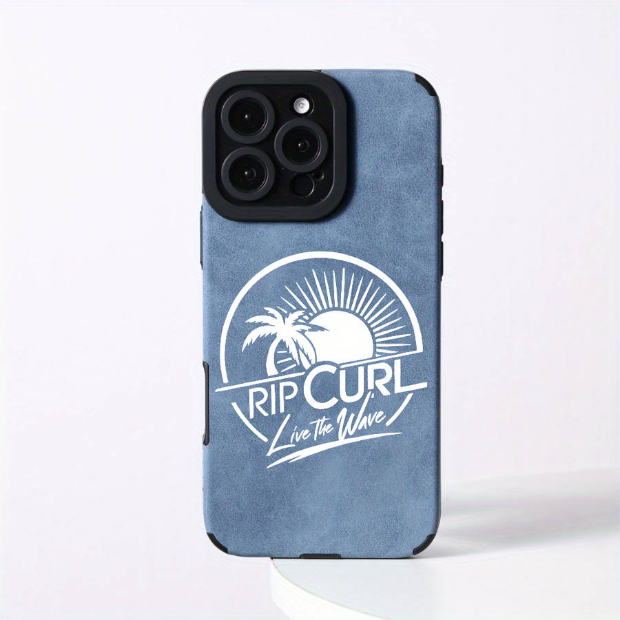 1Pc Blue For iPhone 11 Pro Max Leather Silicone Phone Case