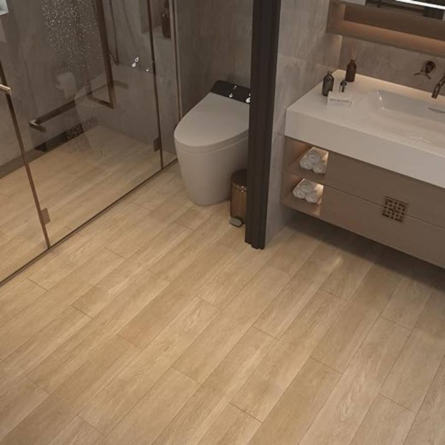 Self Adhesive Floor Stickers Maple Birch 30*500