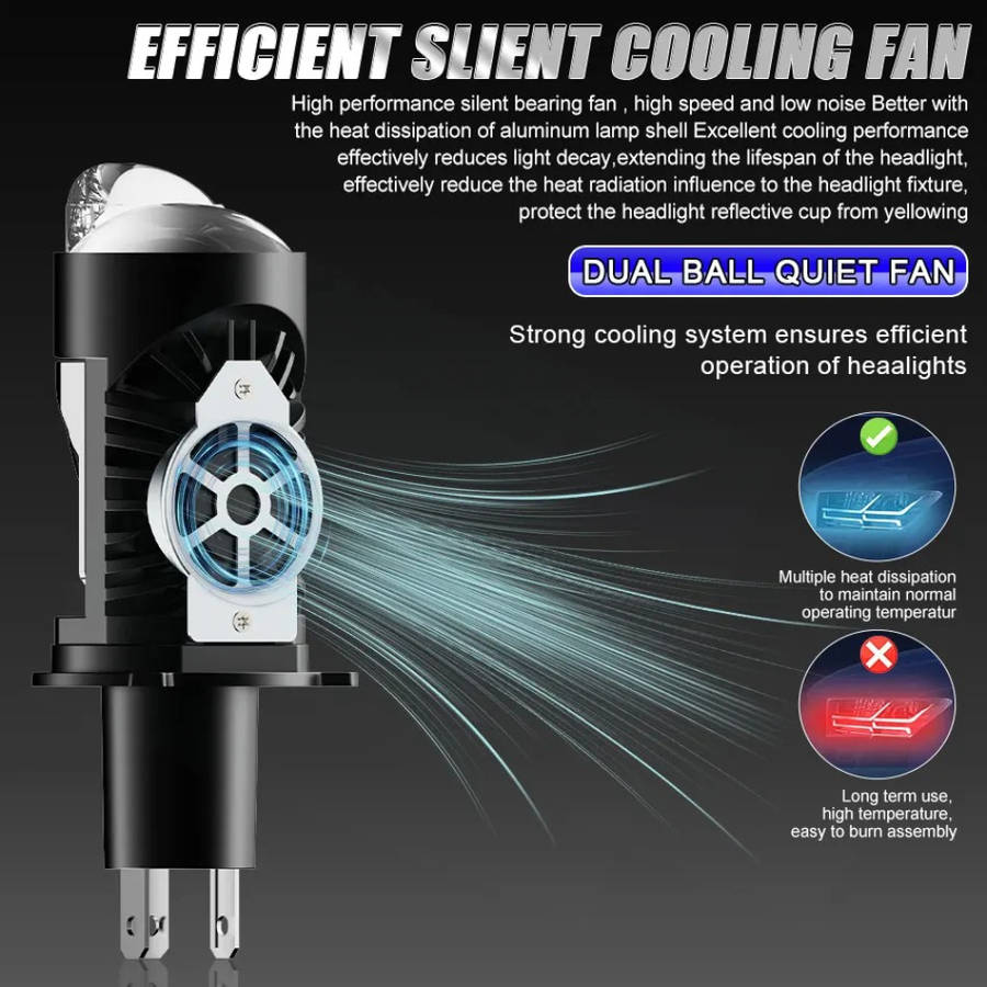 Car Lights Color 2Pcs H4