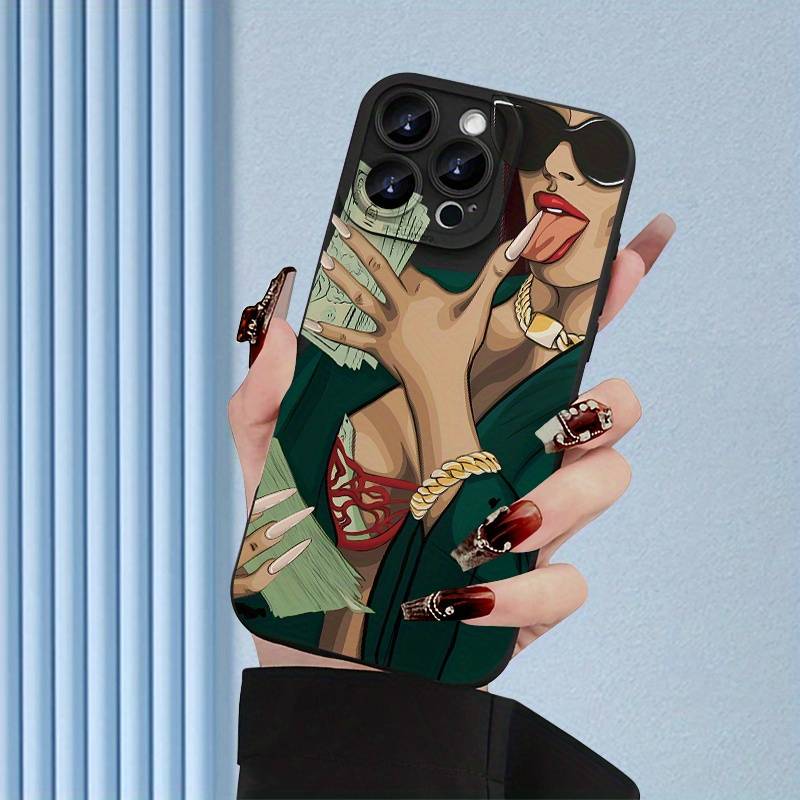 1Pc Black For iPhone 7 Plus 8 Plus Domineering Woman Phone Case