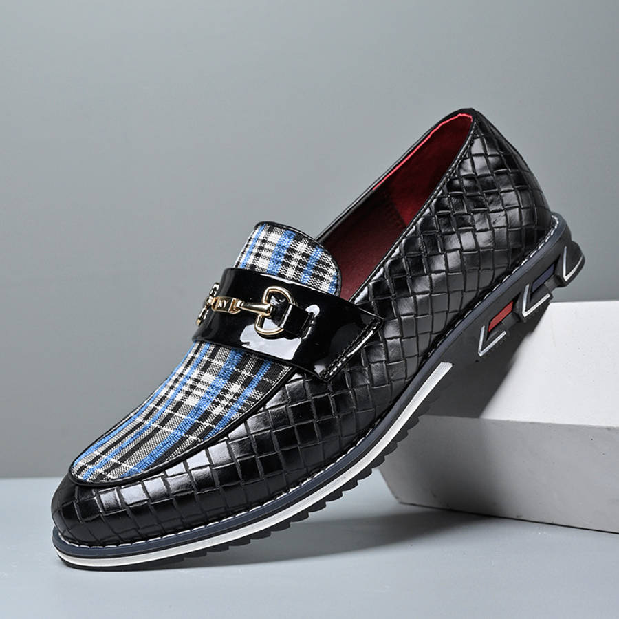 Mens Leather Shoes Color Blue Sizeuk 10