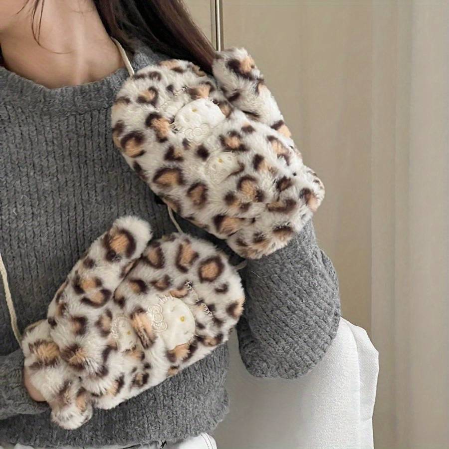Winter Gloves Color White