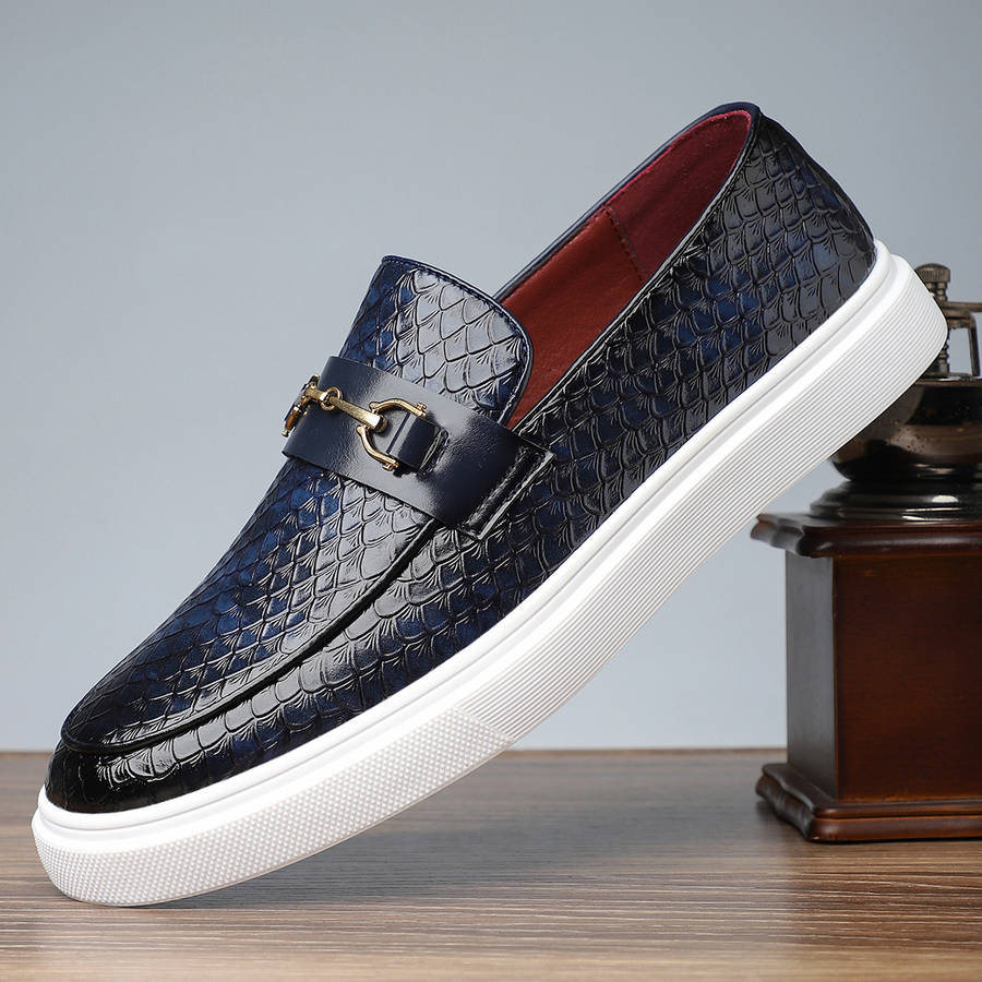 Mens Leather Shoes Color Blue Sizeuk 10.5
