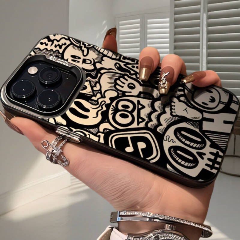 1Pc Black For iPhone 7 8 Se2 Se3 Phone Case Phone Cover