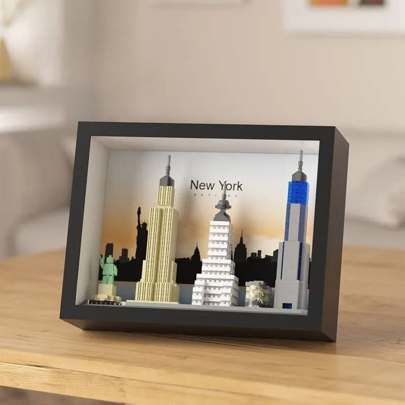 Building Toy Architectural Model Toy Set Color Paris Skyline