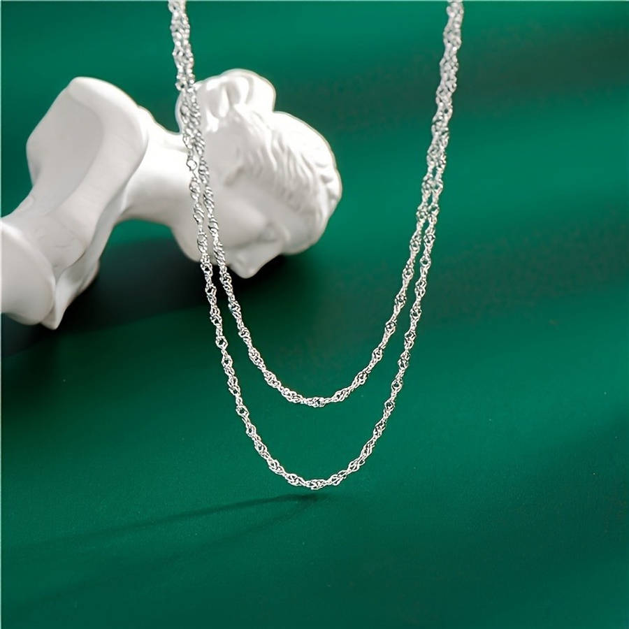 5Pcs Faux Pearl Sterling S925 Water Silver