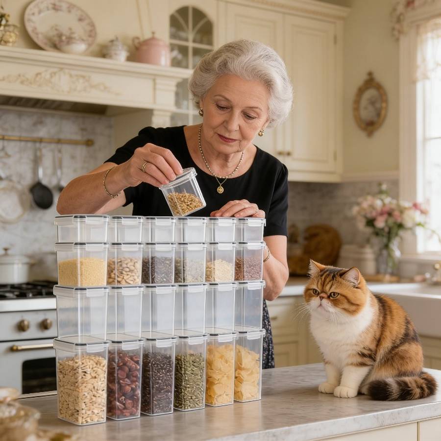 Sealed Jar Applicable People Shiny 16Pc Storage Jar Styledlnnn5714
