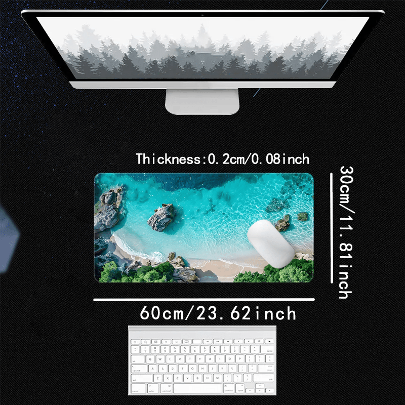 Mouse Pad Size 23.62X11.81Inch