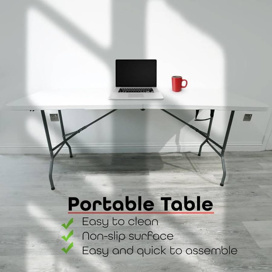 Folding Table 6ft Heavy Duty Indoor Outdoor Garden Catering Foldable Tables