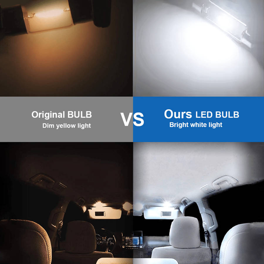 Car Lights Model 2Pcs 31Mm White Light