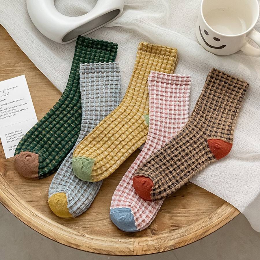 Women S Socks Color 5Pairs Mixed Colors Size Onesize