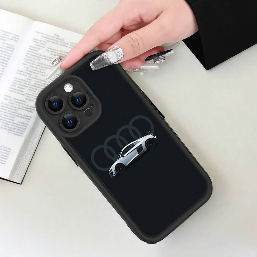 1Pc Black For iPhone SE Car Pattern Phone Case