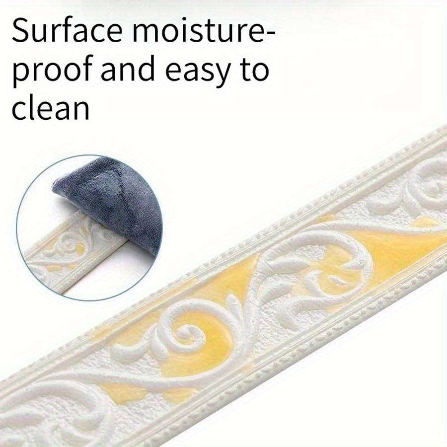 Skirting Board Yellow Size 228*6*0.4Cm